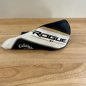 Callaway Rogue ST Fairway Golf Club Headcover Black White Gold‎